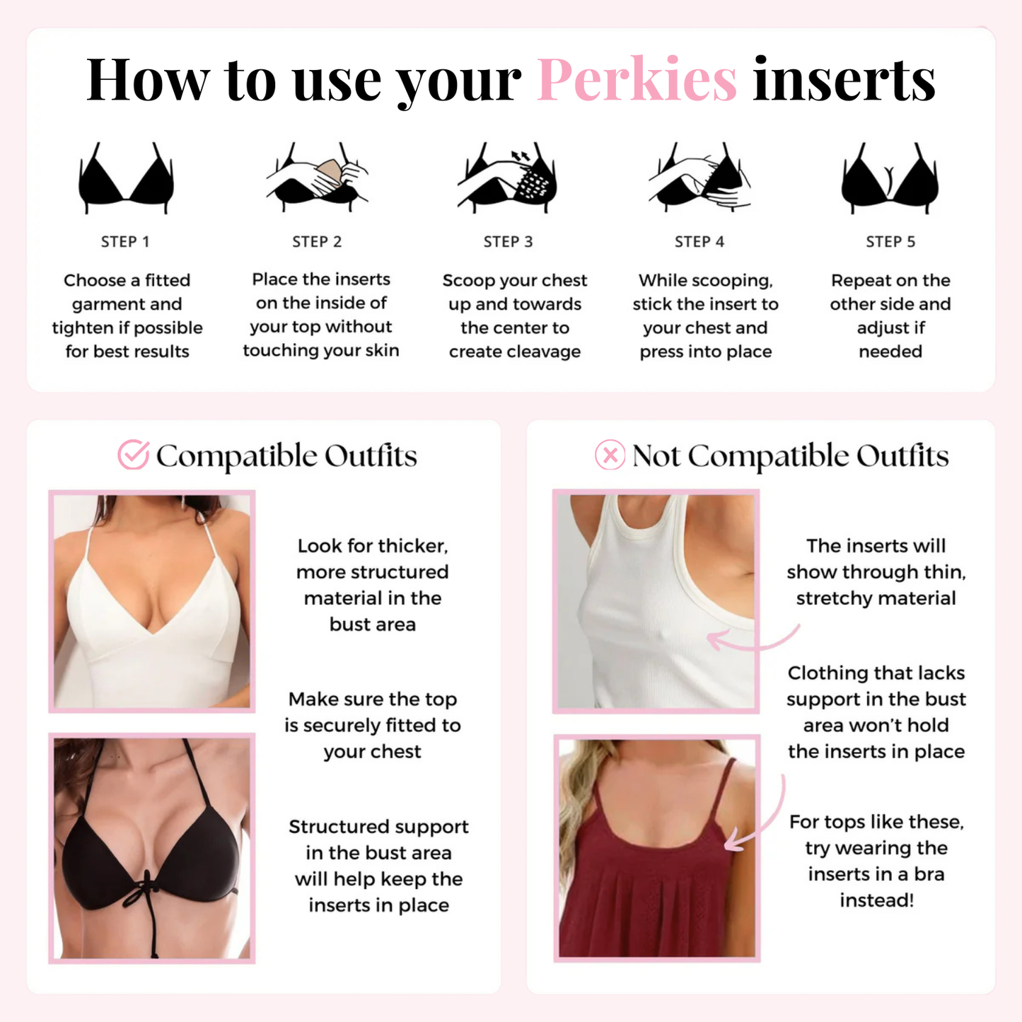 Perkies Ultra Lift Sticky Inserts